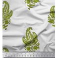 thumbnail image 1 of Soimoi Crepe Silk Fabric Floral & Paisley Block Fabric Prints by Yard 42 Inch Wide, 1 of 3