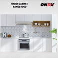 thumbnail image 3 of ONEX® 30” Ductable Under Cabinet Range Hood in Black, 3 of 7
