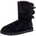 thumbnail image 1 of Ugg Women's Bailey Bow II Grey Ankle-High Suede Snow Boot - 9M, 1 of 3