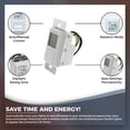 thumbnail image 2 of Honeywell PLS750C1000 Timer Switch with Sunrise Sunset Single or 3 Way (New), 2 of 7