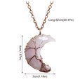 thumbnail image 3 of XZNGL Moon Safety Long Life Lock Necklace Fashionable silver Necklace, 3 of 9