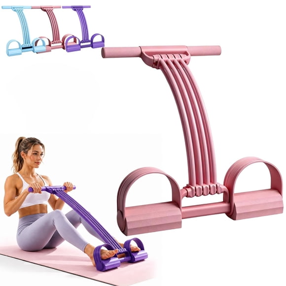 2026 Upgraded Pedal Resistance Bands with Handles, Multifunction Tension Rope, Elastic Yoga Resistance Band, Home Exercise Equipment for Full Body Workout, Yoga, Stretching, Waist, Arm, Leg