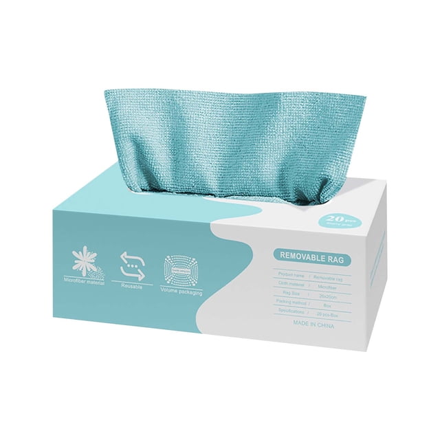 TopLLC Cleaning Cloth 20PCS Water-absorbent Lin Extractable Dishcloths For Kitchen Disposable Washable And Grease Dishcloths Cleaning Supplies for Home