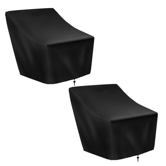 Patio Chair Covers,2 Pack Waterproof Outdoor Lounge Deep Furniture Cover,Single Garden Sofa Chair Cover 27X31X40In,2 x chair covers