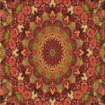 thumbnail image 1 of Ahgly Company Tapis d'Intérieur Lavable en Machine Carré Rouge Tomate, 8 Pieds Carré, 1 of 7