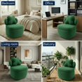 thumbnail image 3 of Modern Swivel Accent Chair with Storage - Soft Smooth Upholstery - Ergonomic Bucket Seat - 360° Rotating Lounge Chair, High Weight Capacity, Easy Assembly for Living Room, Bedroom, Office, 3 of 5