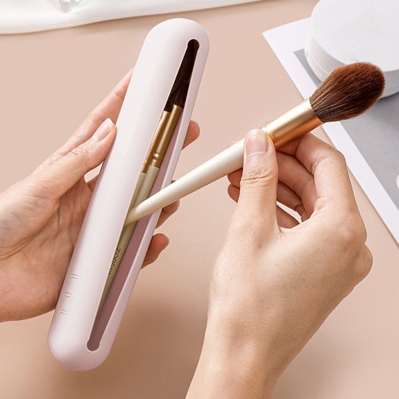 Ensemble De Pinceaux De Maquillage De Voyage,Outils Cosmétiques Portables,Doux Et Élégants,Organisateur De Voyage,Kit De Pinceaux Pour Le Visage,Adapté Aux Voyages,Étui À Pinceaux De Maquillage