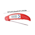 thumbnail image 3 of Uscallm Stainless Steel Probe Food Thermometer Digital Instant Read BBQ Meat Cooking Thermometer Foldable Kitchen Thermometer for Liquid Milk Candy Oil, 3 of 6