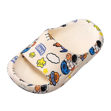 Kids Slippers Boys Clearance Home Slippers for Children Kids Astronaut Children Slippers Cartoon Soft Sole In Summer Comfortable Girls Sandals At Home(Blue,Toddler 10)