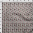 thumbnail image 3 of oneOone Polyester Lycra Fabric Leaves|Floral & Paisley Block Printed Fabric 1 Yard 56 Inch Wide, 3 of 4