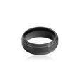 thumbnail image 3 of Mens 9mm Titanium Black Comfort fit Brushed Wedding Band, 3 of 3