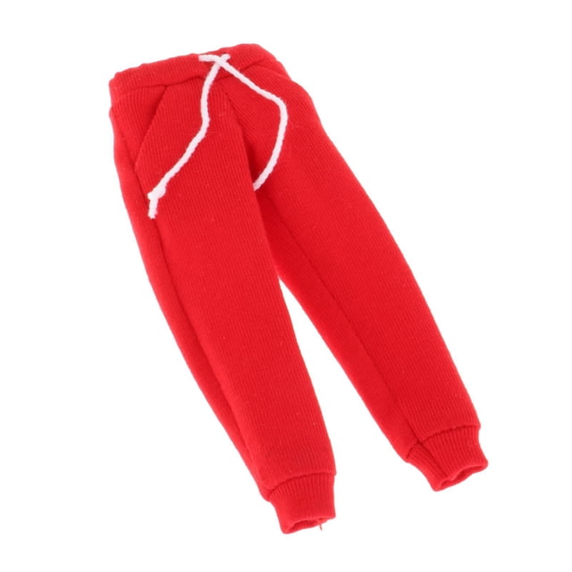 segolike 1/12 Scale Action Figures Clothes Fashion Jogging Tracksuit Set Accessory Costum Red Pants