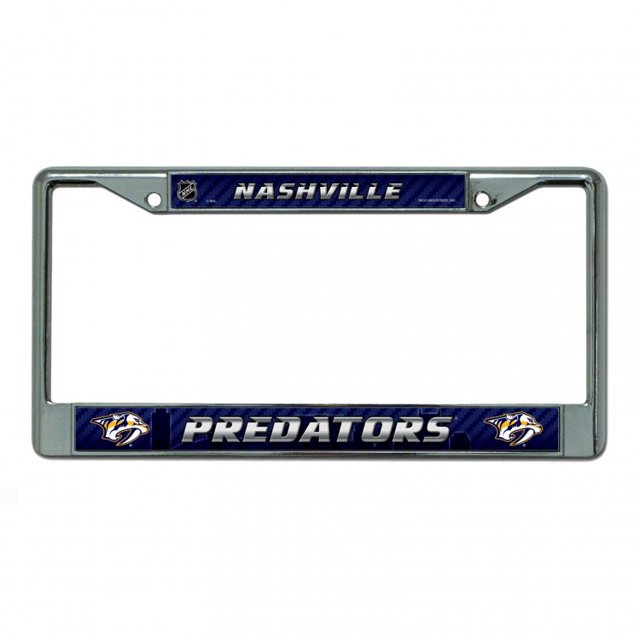 Cadre de Plaque d'Immatriculation Chromée Nashville Predators