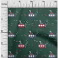 thumbnail image 1 of oneOone Polyester Lycra Teal Green Fabric Submarine & Fish Ocean Craft Projects Decor Fabric Printed By The Yard 56 Inch Wide, 1 of 4