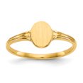 thumbnail image 1 of Bague Chevalière en Or Jaune 14k Bébé, 1 of 9