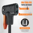 thumbnail image 3 of Universal High Pressure Bike Pump Portable Air Pump Durable Metal Inflator Pump for Bike Motorcycle Basketball, 3 of 7