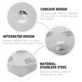 thumbnail image 2 of Stainless Steel Snail Dish Escargot Plate Food Plate Compartment Holes Plates, 2 of 8