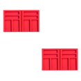 thumbnail image 4 of QualitChoice Painting Point Drill Tray Multi-Boat Beading Storage Tray Point Drill Pen Drill Clay Organizer Storage Box DIY Craft Red storage tray 2Set, 4 of 6