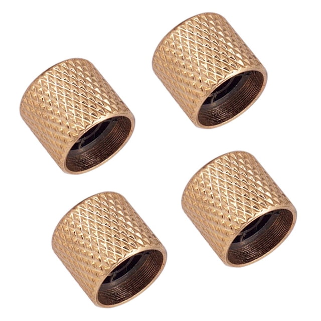 Tachiuwa Practical 4x Iron Guitars Bass Cylinder Control Knobs Golden Luthier Tools