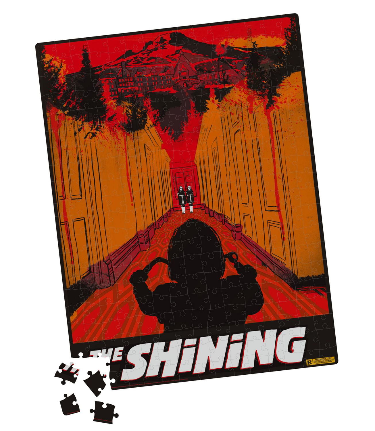 The Shining - Puzzle de 500 pièces dans une boîte rétro en plastique façon boîtier de vidéocassette Blockbuster