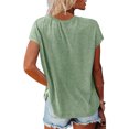 thumbnail image 4 of Hiiyo T-Shirt pour Femme Grande Taille à Manches Courtes, Col Rond, T-Shirt d'Été Décontracté, Tailles P-5TG, 4 of 6