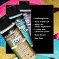 thumbnail image 3 of FolkArt Extreme Glitter Acrylic Paint, Glitter Hologram, 2 fl oz, 3 of 6