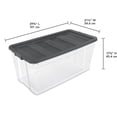 thumbnail image 4 of Sterilite Boîte de Rangement Transparente Empilable à Loquet de 200 Pintes, Lot de 12, 4 of 10
