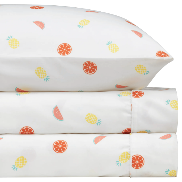Bouclair Ensemble de Draps Aya Blanc Cassé Double