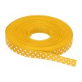 thumbnail image 1 of Uxcell Grosgrain Ribbons with White Dots Ribbon Bow Decoration Crafts Gift Wrapping Wedding Orange Yellow 10 Yards 3/8 Inch, 1 of 7