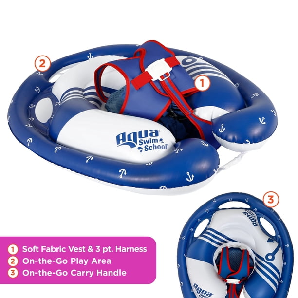 Bouées De Piscine pour Enfant - Anneau De Natation Gonflable Sécurisé | Flotteur Gonflable PVC Piscine Enfant avec Auvent Et Volant | pour 1-4 Ans Garçon Fille Lac Bateau Rivière Étang Été Bouées De Piscine pour Enfant - Anneau De Natation Gonflable Sécurisé | Flotteur Gonflable PVC Piscine Enfant avec Auvent Et Volant | pour 1-4 Ans Garçon Fille Lac Bateau Rivière Étang Été