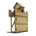 thumbnail image 3 of 1/72 Fortress Building Model Kits DIY DIY Painting Architecture Scene Model for sentry watchtower, 3 of 9