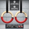 thumbnail image 2 of Synergee Wood Gymnastic Rings – 1.25" Rings with Straps and Grip Tape, 2 of 6