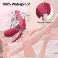 thumbnail image 3 of Jouets de Sexe sous Vide Bluetooths Gode Vibromasseur Femme pour Femmes Application Sans Fil Télécommande Vibrant (Rouge), 3 of 5