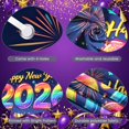 thumbnail image 4 of Colorful Fireworks 2026 New Year Banner Shiny Stars Happy New Year Display Champagne Glass Design Party Balloons 2026 Celebration Backdrop for New Year Party 2026 Celebration New Year Eve Event, 4 of 5