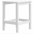 thumbnail image 3 of vidaXL Chaises Adirondack de Jardin avec Repose-Pieds et Table HDPE Blanc, 3 of 4
