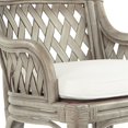 thumbnail image 5 of Plantation Bar Stool with Gray Wood Rattan Frame Fully Assembled, 5 of 5