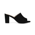 thumbnail image 3 of BLISSFUL STEP Mules à Talons pour Femmes à Enfiler Sandales à Talon Bloc Noires 8,5, 3 of 6