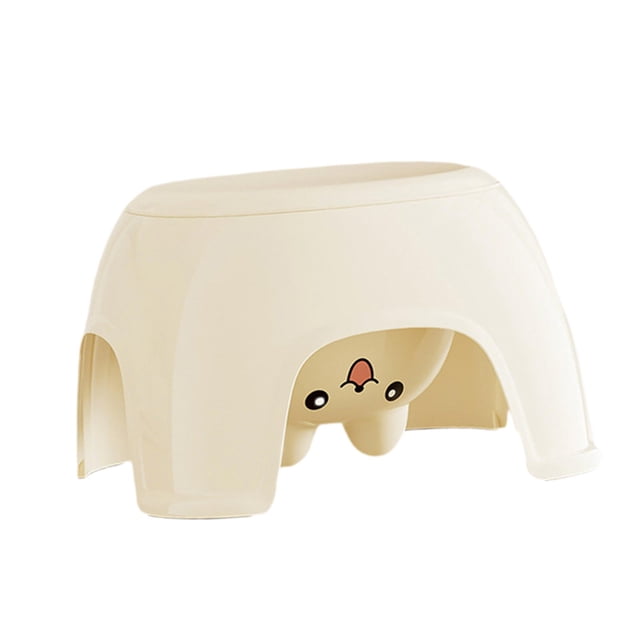 Elodie Chaise pour Enfants Boîte de Rangement Confortable Repose-Pieds pour Chambre Familiale Douche Blanc