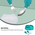 thumbnail image 4 of Miangastore 1 Set Baby Divided Plate Dish Baby Silicone Meal Plate Training Tableware, 4 of 8