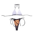 thumbnail image 3 of Birdeem Womens Bikini Printed High-Waisted Swimsuit Bikini Two-Piece Split Swimsuit Set, 3 of 7