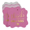 thumbnail image 3 of Inkdotpot Real Gold Foil Bracket Shape Paper Hang Tags Thanks From The New Wedding Favor Tags Pack Of 100, 3 of 7