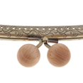 thumbnail image 2 of 24.5cm Metal Arch Frame Kiss Clasp Metal Frame Kiss Clasp Lock Bead Head DIY Purse Bag Grey, 2 of 9