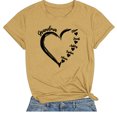 thumbnail image 1 of T-shirt Décontracté à Col Rond et Manches Courtes Imprimé Arbre de Noël pour Femmes, 1 of 1