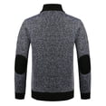 thumbnail image 3 of Qertyioot Hauts pour Hommes Mode Veste Décontractée Extérieur Manches Longues Manteau Chaud, 3 of 6