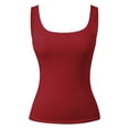 thumbnail image 3 of Women's Sleeveless Layering Tank Top for Everyday Wear Casual Summer Basic Stretch Fit Inner Layering, 3 of 5