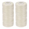 thumbnail image 1 of Unique Bargains 55 Yards 150D/1mm Leather Sewing Polyester Waxed Thread (Pearl, 2 Pack), 1 of 6