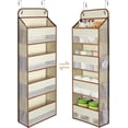 thumbnail image 1 of Yecaye Organisateur de Rangement Suspendu par-Dessus la Porte à 4 Tablettes, Beige, Lot de 1, 1 of 8