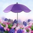 thumbnail image 5 of Large Garden Parasol With Plant Stake Outdoor Sunlight Shade And Rain Protection Umbrella For Potted Plants, 5 of 5