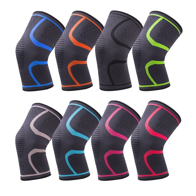 Knee Sleeves for Knee Pain Women & Men - 8pcs Knee Brace for Knee Pain Set Knee Brace Compression Sleeve Knee Support for Knee Pain Meniscus Tear ACL & Arthritis Pain Relief - Color Mi