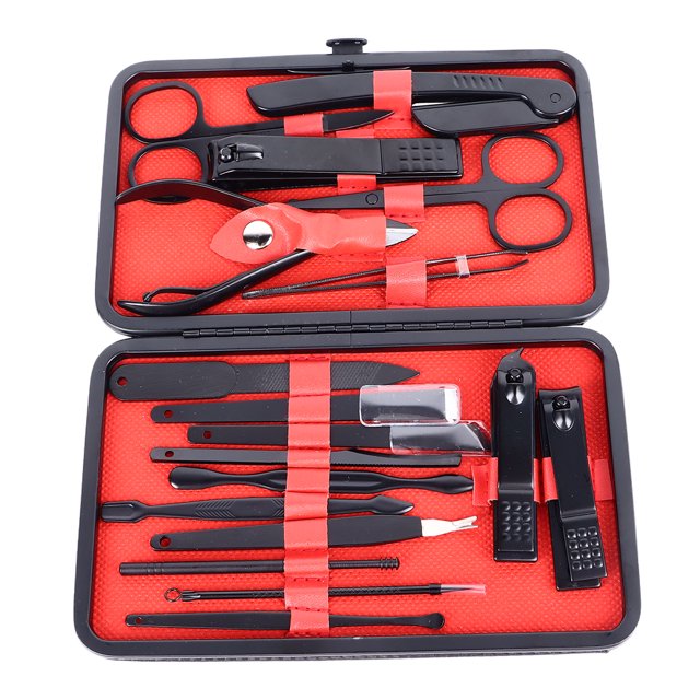 Ensemble Coupe-Ongles, Ensemble Manucure Durable avec Étui pour Pédicure